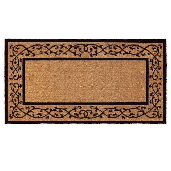 Configuracion 30 x 48 in. Abbington Rectangular Doormat Natural & Black CO2827157 - main